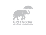 Greencoat Elephant and Umbrella Logo, grey