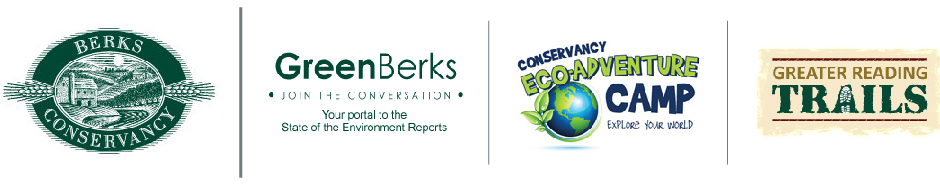 Berks Nature, Original Berks Conservancy, Green Berks, Conservancy Eco-Adventure Camp and Greater Reading Trails Logos