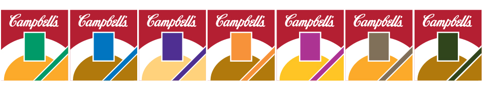 Campbell's Soup Line, seven designs for packaging line