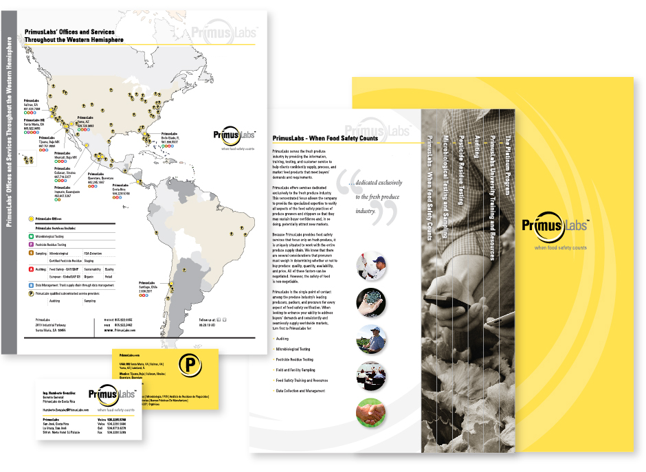 PrimusLabs Global Map Stationery Promotional Materials, yellow